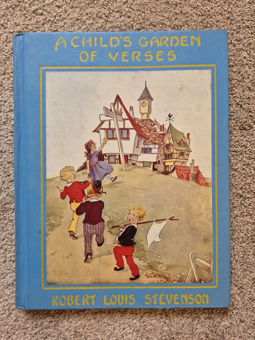 Vintage Childrens Hard Cover Book Robert Louis Stevenson Childs Garden Of Verses